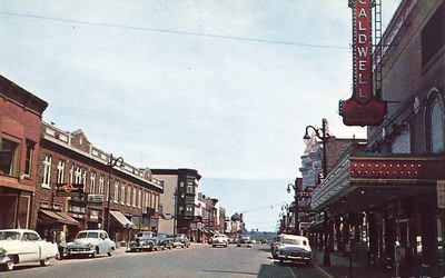Caldwell Theatre - 1955 Post Card View